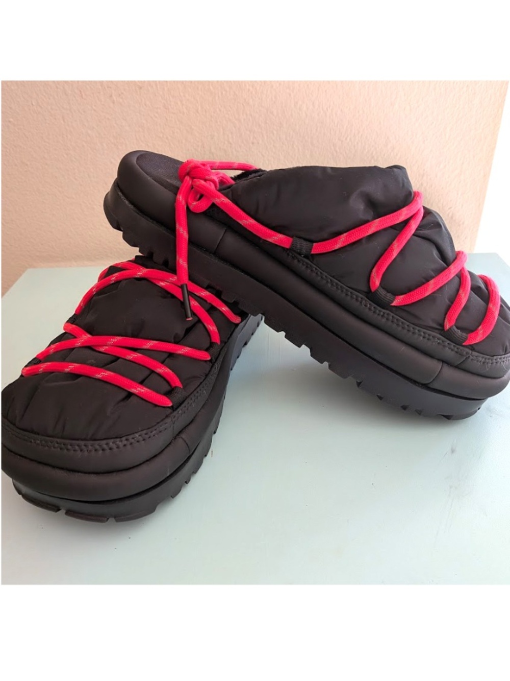 UGG Spaceslider Tech Slide Black Slippers‎ - Womens' 8
